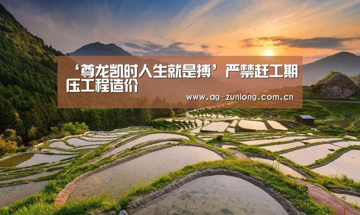 ‘尊龙凯时人生就是搏’严禁赶工期压工程造价(图1) 尊龙凯时